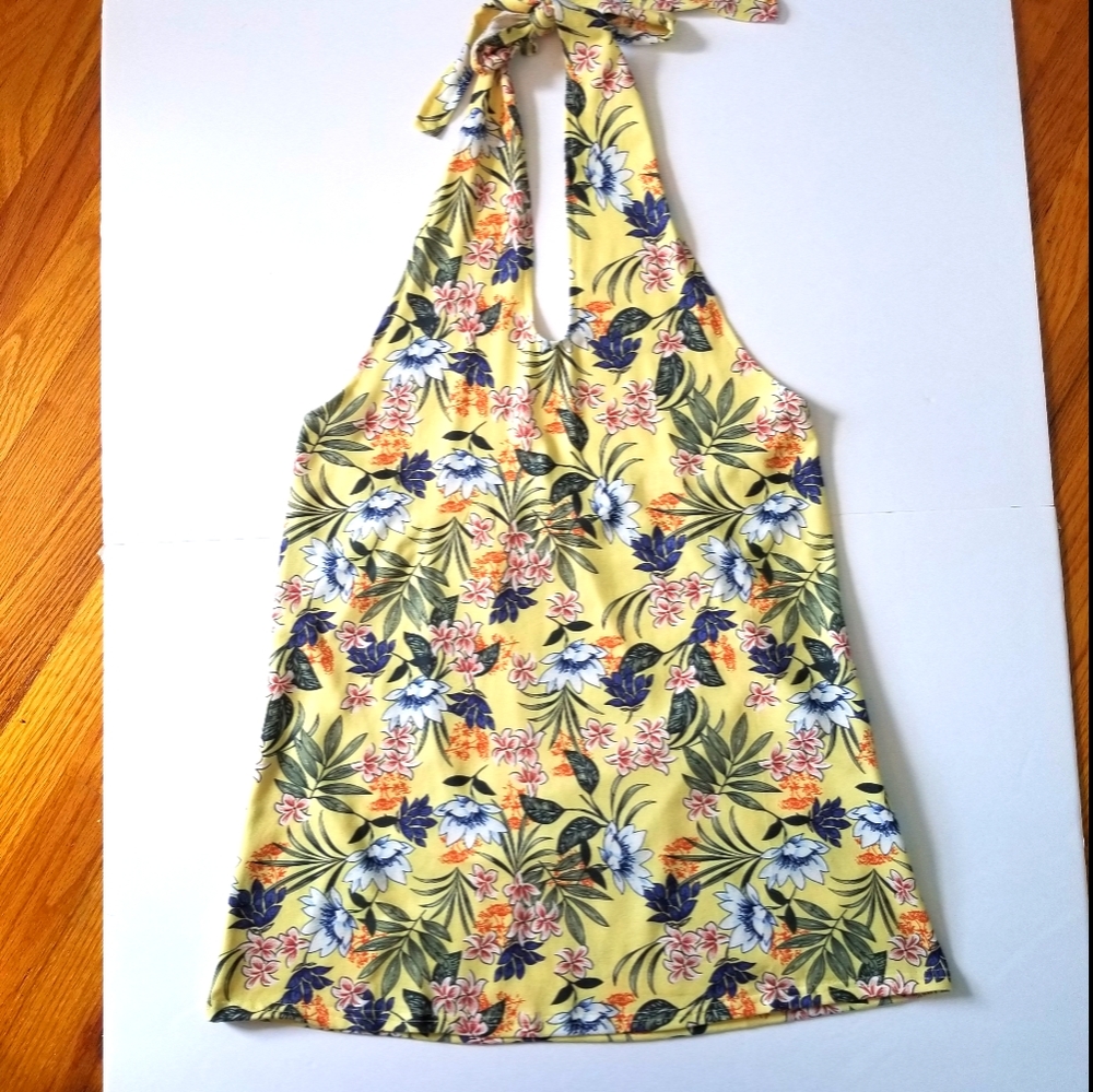 Halter top with Flower print